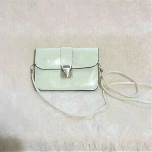 CARACOL Small shoulder purse with straps, beige